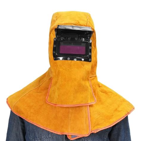 leather welding hoods